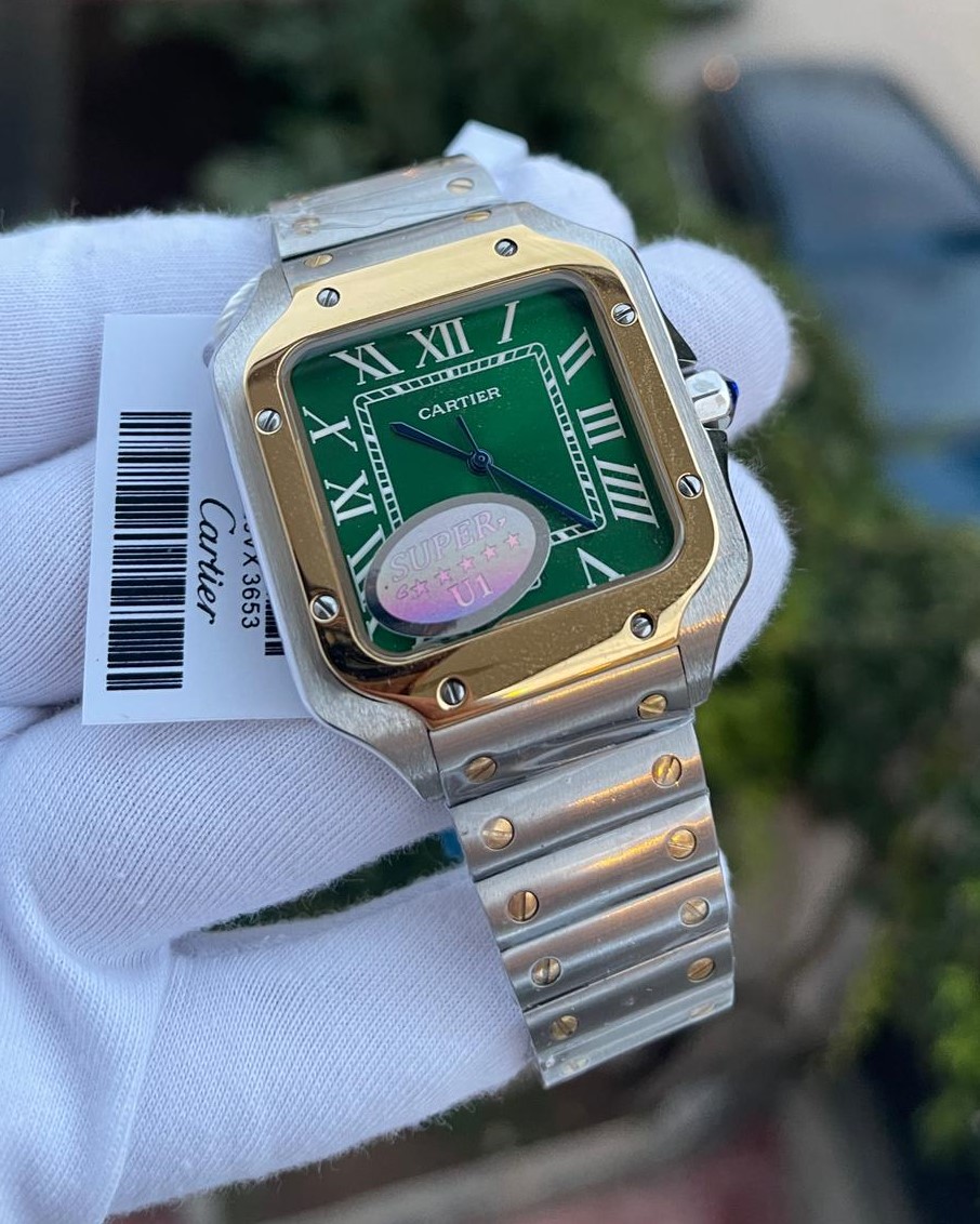 Cartier Santos Çift Renk Erkek Kol Saati L-1398